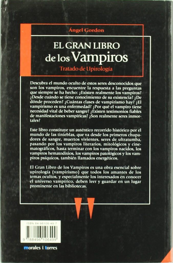 El Gran Libro De Los Vampiros Ángel Gordon 6134